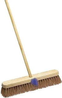 Royal Apex Sweeping Brush Broom Head Chose Soft Stiff Bristles Indoor or Outdoor Yard Brush (Brush With Stick 24 Inch)