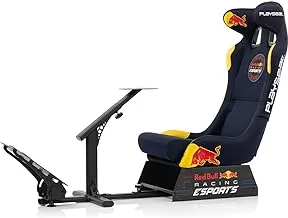 Playseat Evolution Pro Sim Racing Cockpit | Comfortable Simulator Compatible with All Steering Wheels & Pedals on The Market Supports PC Console Redbull Esports Edition, Large