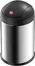 Hailo 0704-920 Sienna Swing Stainless Steel Bathroom Bin, 4L