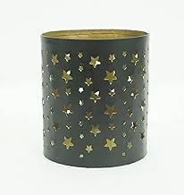 Home Town Votive Metal Black Candle Holder,8X7cm