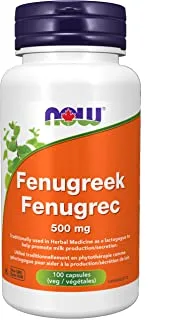 Now Fenugreek 500 Mg, 100 Capsules