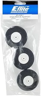 RC AIRPLANE ACCESSORIES E-flite 65mm Wheel Set (3)