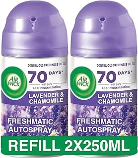 Air Wick Freshmatic Lavender and Chamomile Air Freshener Refill, 250 ml, Pack of 2