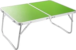 Multifunctional Aluminum Alloy Folding Table Laptop Stand Table | Bed Desk | Breakfast Serving Bed Tray | Ultra Lightweight Portable Camping Table | Green