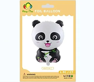 PARTY TIME - 1 Piece Forest Animals Foil Balloon Panda Mylar Balloons for Theme Birthday Baby Shower Party Decoration Supplies (40x77cm.)