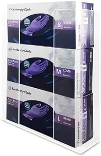 Kantek Healthcare Dispensers and Stands 26.1 cm x 9.6 cm 40.6 cm Wall Mounted Acrylic Glove Box Holder Dispenser