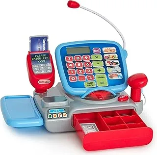 Casdon Supermarket Till | Interactive Toy Shopping Till For Children Aged 3+ | Includes Working Calculator, Microphone, Scanner & More