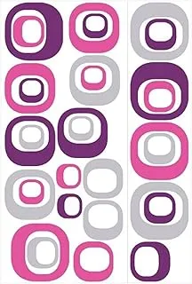 Roommates Modern Ovals Peel & Stick Wall Decal, Multi-Colour, RMK1343GM