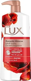 Lux Perfumed Body Wash Romantic Hibiscus for 24 Hours Long Lasting Fragrance, 700 ml