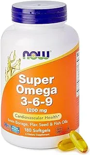 Now Foods Super Omega 3-6-9 1200 Mg, 180 Softgels