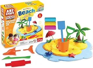 DEDE TOYS Art Craft Beach Play Dough Set For Kids Multi Color 150 Grams, Multicolor