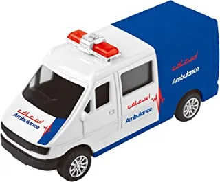 Power Joy Vroom Vroom Diecast Dubai Ambulance 1/43, Multicolor, Crd114