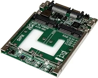 StarTech.Com Dual Msata Ssd To 2.5 Sata Raid Adapter Converter - 2X Msata Ssd To 2.5In Sata Adapter With Raid And 7Mm Open Frame HoUSing (25Sat22Msat)