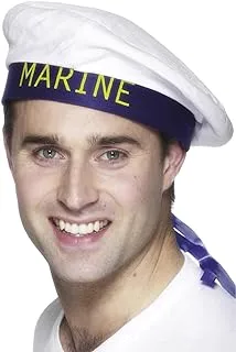 Smiffy'S Marine Sailors Hat With Ribbons, Multi-Colour, One Size, 25231