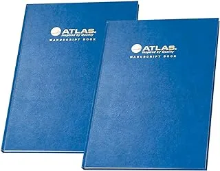 Atlas Manuscript bk A5 70gsm 3QR, Blue, AS-MBA537111, Book