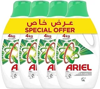 Ariel Automatic Power Gel Laundry Detergent, Original Scent, 4 x 1.8L Case Pack