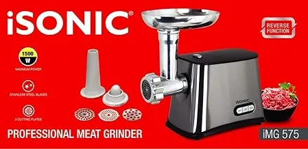 iMG 575 iSONIC Electric Meat Grinder with 3 cutting plates - 1500 Watts