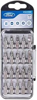 Ford Tools S2 Screwdriving Bits Set, 25 mm, Fpta-01-0038, 20 Pieces