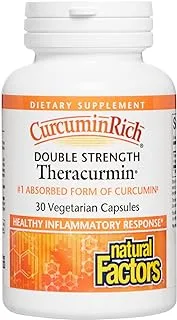 Natural Factors 60mg CurcuminRich Theracurmin 30 Vegetarian Capsules