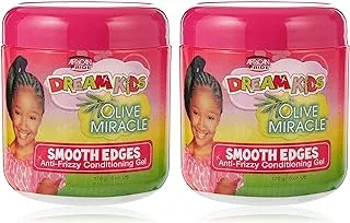 African Pride Dream Kids Olive Miracle Smooth Edges Gel 6oz (2 Pack)