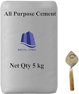 Royal Apex Portland cement for multi purpose use 5kg Packet With Mason Trowel