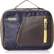 Thermos Radiance-Lunch Kit | Isotec Premium Closed Cell Pe Foam Insulation| 100% Pvc Free With Peva Linings | High Quality Zippered Opening For Easy Access - Navy/Yellow