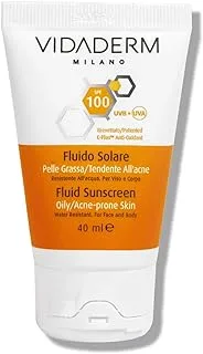 Vidaderm Fluid Sunscreen Spf100 حماية كاملة 40 مل ، لا شيء