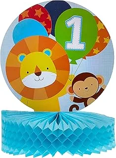 Creative Converting One is Fun Boy 1st Party Honycomb Centrpiece