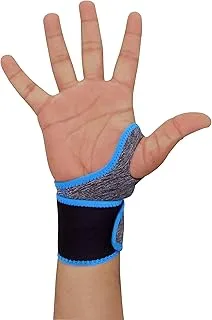 NIVIA ORTHOPEDIC WRIST WITH THUMB - FREE SIZE,(Grey/black)