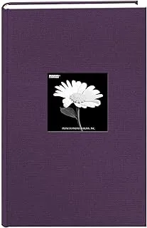 Fabric Frame Cover Photo Album 300 Pockets Hold 4x6 Photos, Wildberry Purple