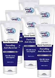 Cool & Cool Travelling Hand Sanitizer Tube, 6 x 100 ml