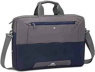 Rivacase Steel Blue/Grey Laptop Shoulder Bag 17.3