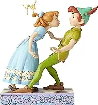 Enesco Disney Traditions By Jim Shore 65Th Anniversary Peter Pan And Wendy Stone Resin, 7.6” Figurine, 7.6 Inches, Multicolor