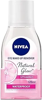 NIVEA Eye Makeup Remover, Natural Glow Pearl Extracts & Vitamin C, 125ml