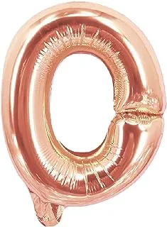 Party Time 0 Number Foil Ballon, Rose Gold