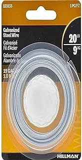 The Hillman Group 123133 19 Gauge Galvanized Steel Wire, 50-Feet, 1-Pack