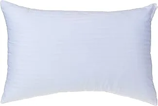 Soft Stripe Hotel Pillow 1.2 kg, P-5 Polyester, Queen size, White, W 63.0 x H 52.4 x L 14.2 cm