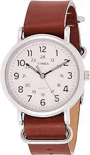 Timex Mens Quartz Watch, Analog Display And Leather Strap - T2P495