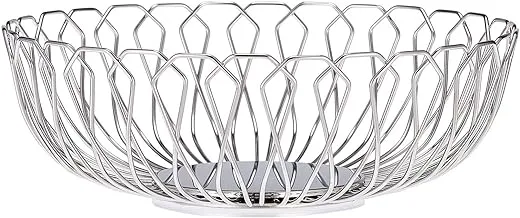 Regent stainless steel round spoke basket - 21 cm - silver