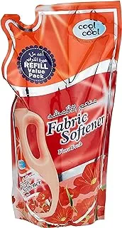 Cool & Cool Floral Fresh Fabric Softener 1 Liter Pouch (Pack of 4) - Long-Lasting Scent, Gentle Fabric Care, Laundry Essential 4 Liters