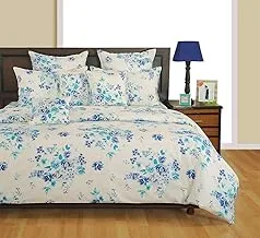 Swayam Veda Collection Double Duvet Cover, Blue/White, 250 X 220 cm, Ddc-1342