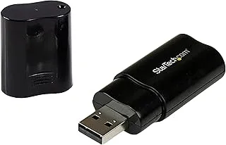 StarTech.Com Usb Sound Card - 3.5mm Audio Adapter External Black (Icusbaudiob)