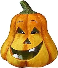 Dubai Garden Centre Clay Fibre PUS Pumpkin Lantern, 6 cm Length x 26 cm Width x 26 cm Height, Orange