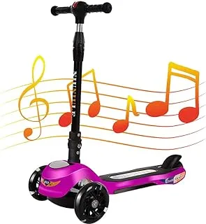 Coolbaby Children's Scooter 2-6 Year Old Children's Scooter Toys Standard Wheel with Lighting and Music