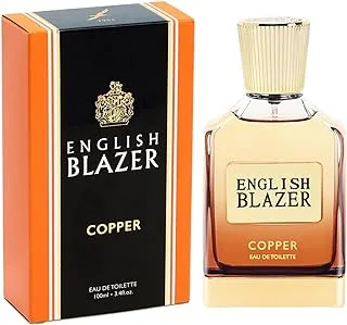 English Blazer Copper Eau De Toilette Spray for Men, 100 ml