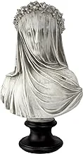 Design Toscano NG31524 The Veiled Maiden Sculptural Bust,white