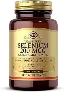 Solgar Yeast-Free Selenium 100’S Tablets, 200 Mcg