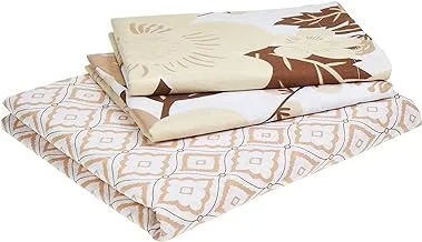 Portico Vienna Queen Double Bedsheet, Multi-Colour, 224 X 254 Cm