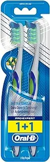 Oral-B Pro Expert Crossaction Extra Clean Toothbrush - 40 Medium, Set Of 2-Piece , Multi Color