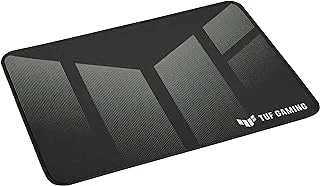 ASUS TUF Gaming P1 portable gaming mouse pad with nano-coated, water-resistant surface, durable anti-fray stitching, and non-slip rubber base